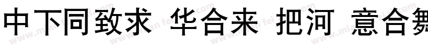 DFHei Std W5 Italic字体转换